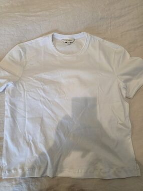 Club Monaco White Crewneck T-Shirt